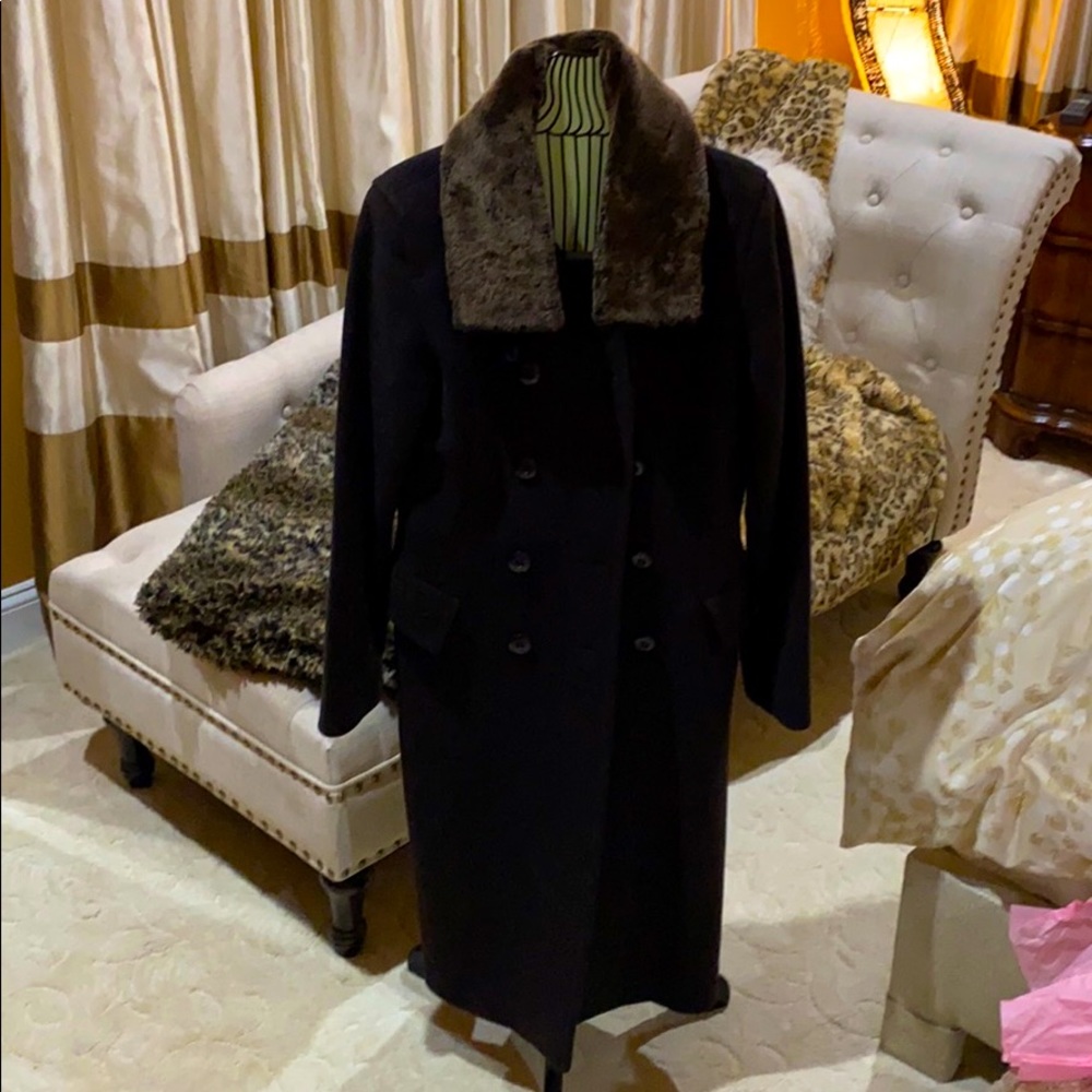 Hobbs Peacoat (UK) Sheepskin collar